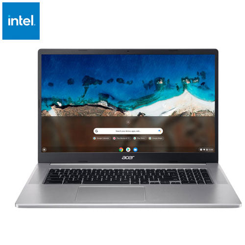 Acer 17.3" Chromebook - Silver (Intel Celeron N4500/128GB eMMC/4GB RAM/Chrome OS) - OPEN BOX